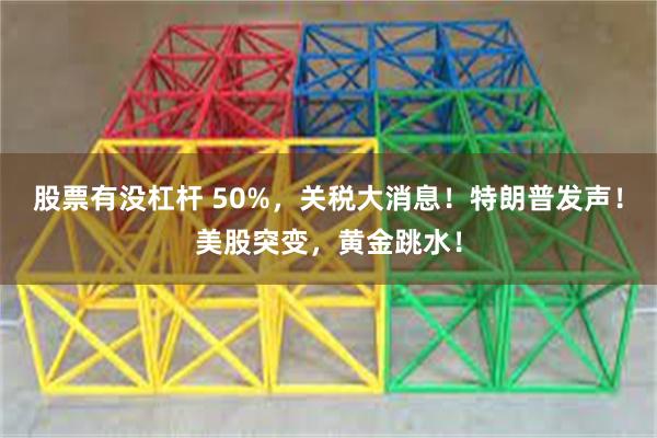 股票有没杠杆 50%，关税大消息！特朗普发声！美股突变，黄金跳水！
